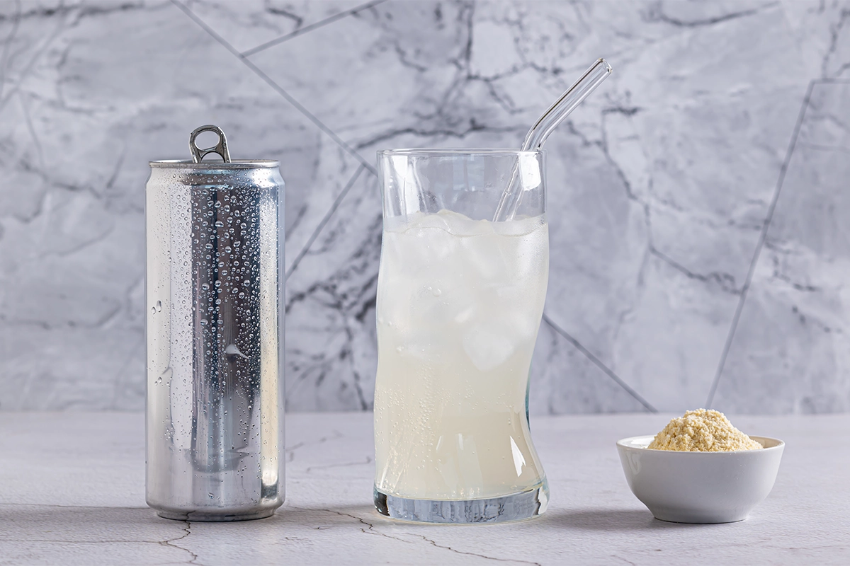 Clear protein functional beverage.